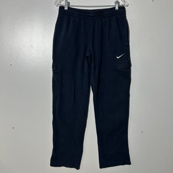 Nike Straight Sportswear Club Cargo Black Sweatpants Men’s Size Small - Picture 1 of 6